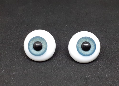 Pair glass doll blue - pair, eyes