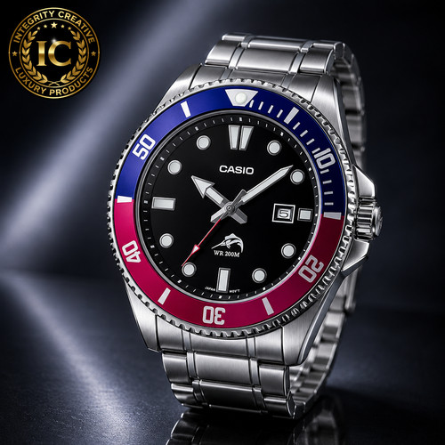 Casio analog watch stainless - casio,