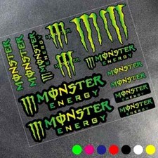 MONSTER ENERGY Decal Sticker  UNIVERSAL FIT Car Drift Rally Garage Motorcycle