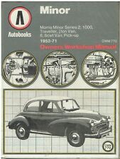 MORRIS MINOR SERIES 2 1000 SALOON TRAVELLER TOURER VAN (1952-71) WORKSHOP MANUAL
