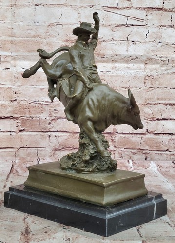 Remington cowboy and - remington, bull