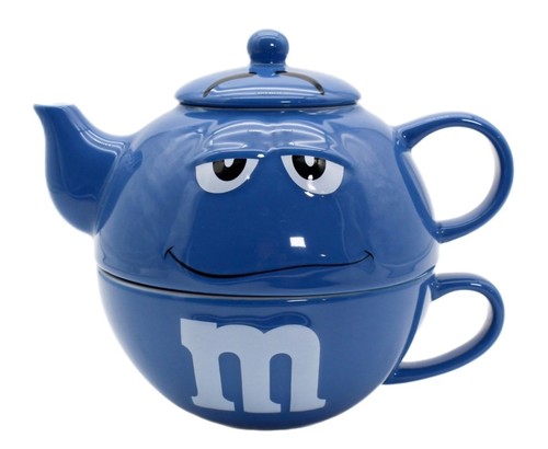 Teapot cup one blue - teapot, in