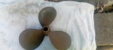 Antique brass propeller blade