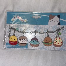 Squishmallows Original Bracelet Food 5 Interchangeable Charms Kellytoy New