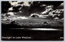 Vintage Moonlight on Lake