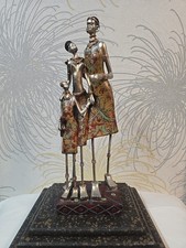 Vintage African Family Sculpture Resin  30cm