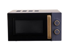 George Home SMON0171BL4G Compact Manual Microwave Oven Scandi 17L 700W Navy