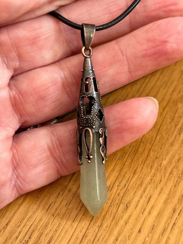 Gothic style polished green