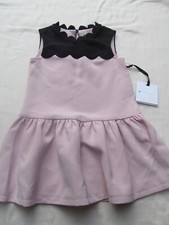 VICTORIA BECKHAM GIRLS PINK / BLACK DRESS ( SIZE 3T 3-4 YEARS ) NEW