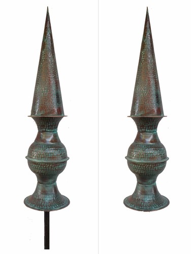 Hand hammered green oxidized - hand,
