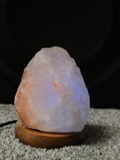 Multi-coloured USB LED Himalayan salt rock light lamp