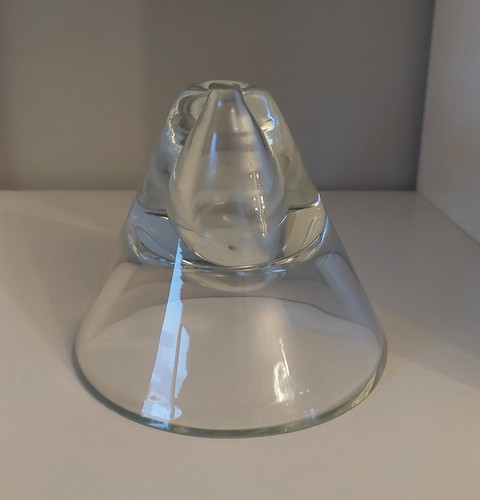 Clear glass volcano cone - volcano,