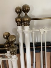 Pair antique single - antique, brass