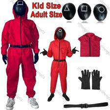 Kid Adult Squid Red Jumpsuit