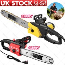  16"  12" Chainsaw Corded Electric Large Handheld Chain Saw Wood Cutter 220V UK
