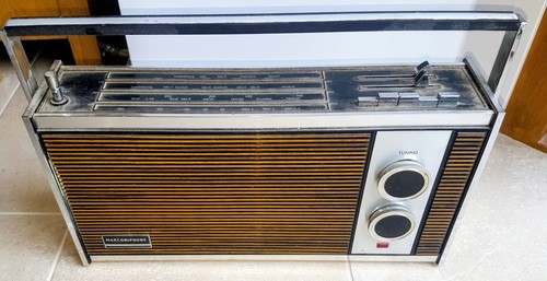 Two vintage portable - , radios