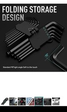 DISEN 13 Pieces Hex Key Allen Wrench Set Metric Size with Ball End, 1.27-10 MM, 