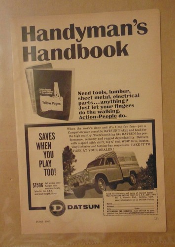 Vintage rare 1965 datsun - rare,