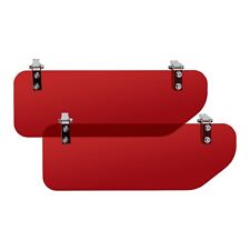 Red Sun Visor Half Curve Screens For Classic Cars, Austin PAIR