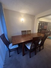 Dark Wood Dining Extendable