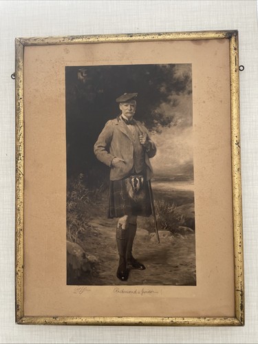 Mezzotint signed scotland - mezzotint,