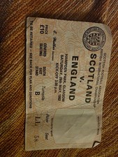 Scotland V England 29th May 1982 British International Ticket Stub L12
