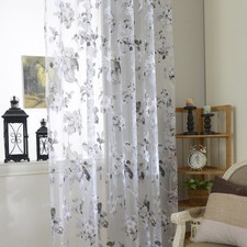 Flower Window Curtain Gauze