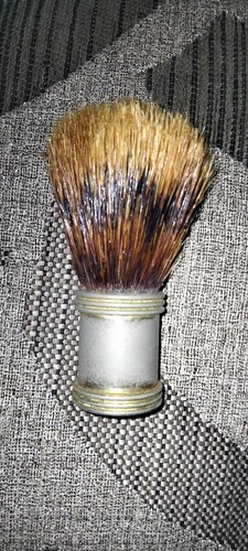 Antique shaving brush - antique, metal