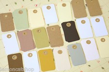 Natural Colour Gift Tags 20pc handmade craft wedding wishing tree shop label tag