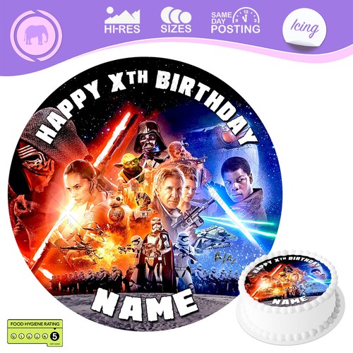 Star wars cake topper - star,