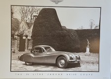 Jaguar XK120 Coupe Rare Vintage A1 Car Poster