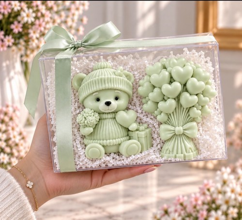 Teddy bear heart bouquet - bear, &