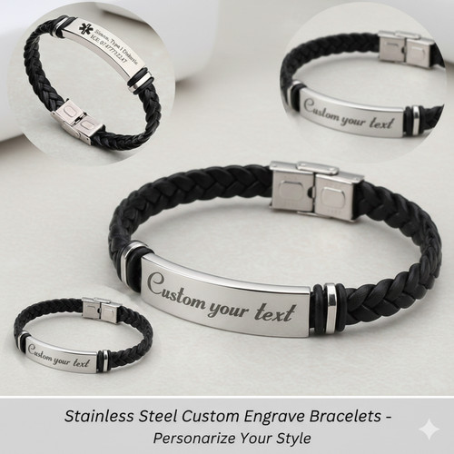 Personalised men leather - men's, pu