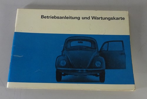 Operating manual beetle - manual, vw