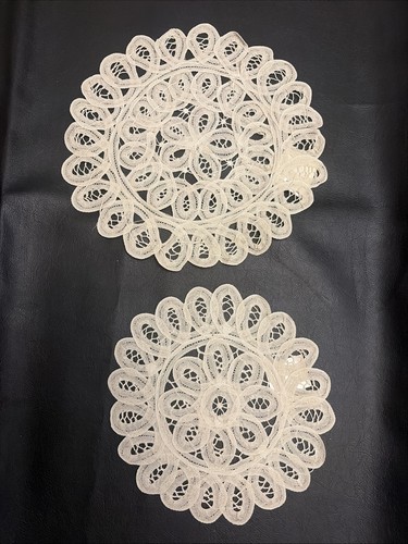 Vtg hand made doily - 2,