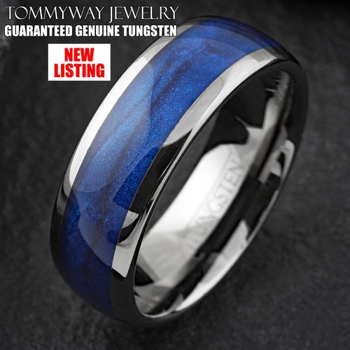 Gunmetal tungsten carbide blue - gunmetal,