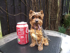 Leonardo Collection Dog Studies Yorkshire Terrier Figurine Ornament - Walkies !