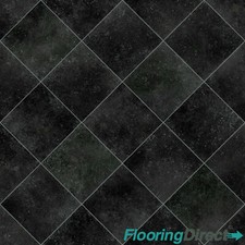 Diamond Black Tile Effect