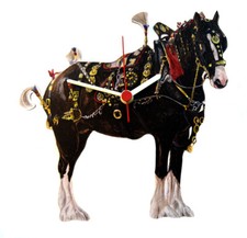 Show Horse Clock - Shire Horse
