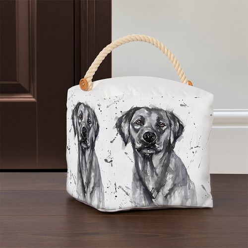 Dog cube weighted doorstop - cube,