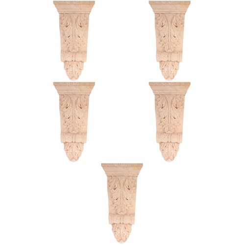 5pcs khaki wooden corbels - 5pcs,