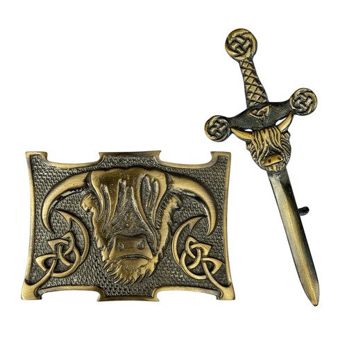 Men highland cow antique - men's,