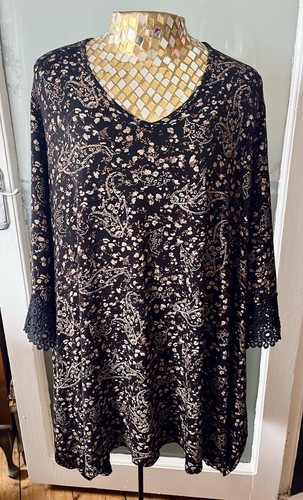 Roman black patterned - patterned, boho