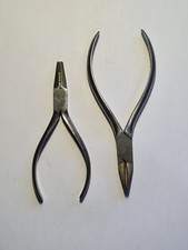 Dugommun & Marti + Beco Brass Tip Flat Soft Nose Pliers 100mm & 120mm Vintage