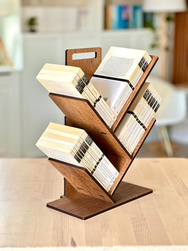 Vigowood wood tree bookshelf - vigowood,