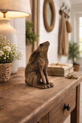 Decorative sitting hare - decorative,