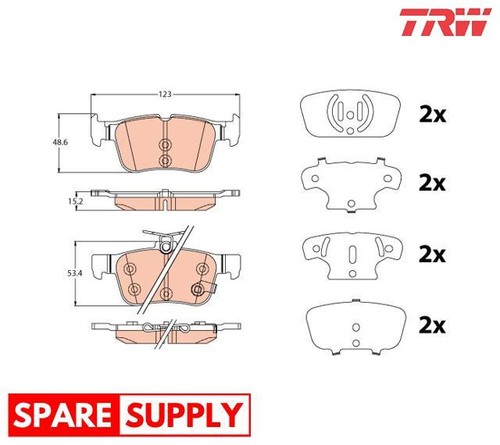 Brake pad set - set,, for