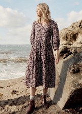 Seasalt Women's Dress - purple Sea Line Midi Dress - Petite 