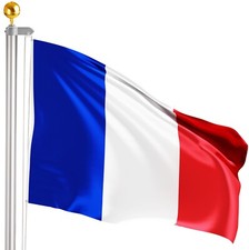 Flagpole Aluminium 20FT 13FT + German Flag W/o Golden Ball Topper Camping Garden