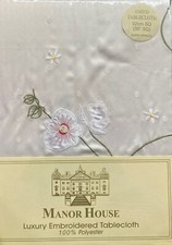 Ecru White Floral Embroidered